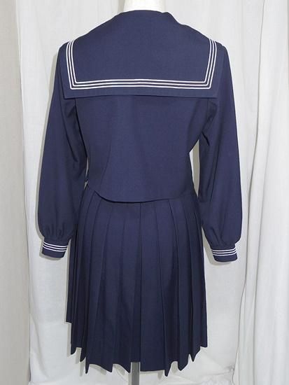 セーラー服上下冬＜W67-63＞(B435)中古/jk制服/日本校服 - セーラー