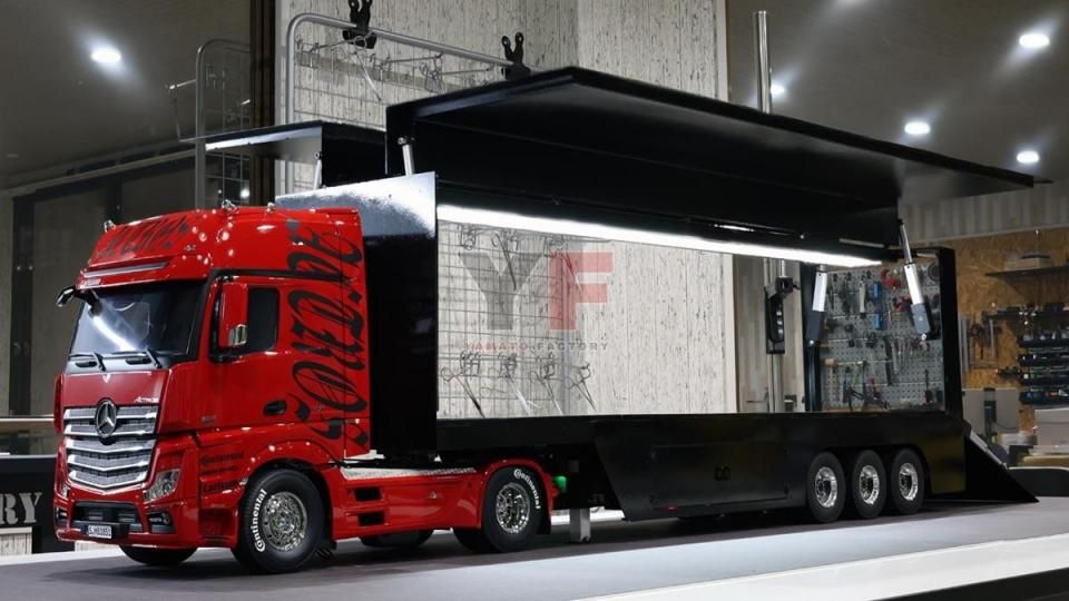 タミヤ1/14 3軸フルメタルウィングトレーラー ブラック