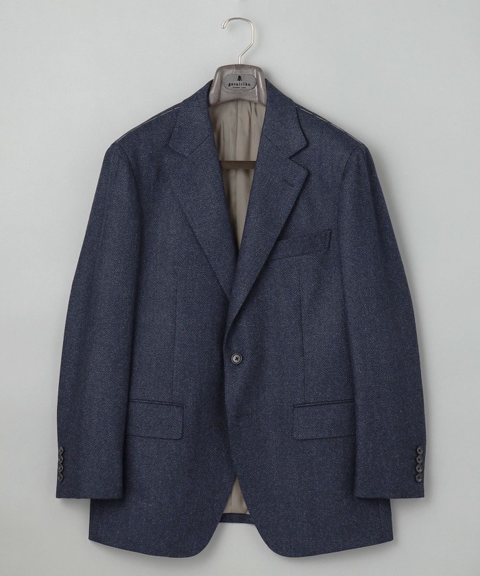 尾州】カシミヤブレンド定番ヘリンボーン ジャケット(506989119