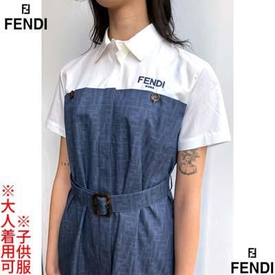 フェンディ FENDI キッズ 子供服 ガールズ ワンピース ドレス 大人着用