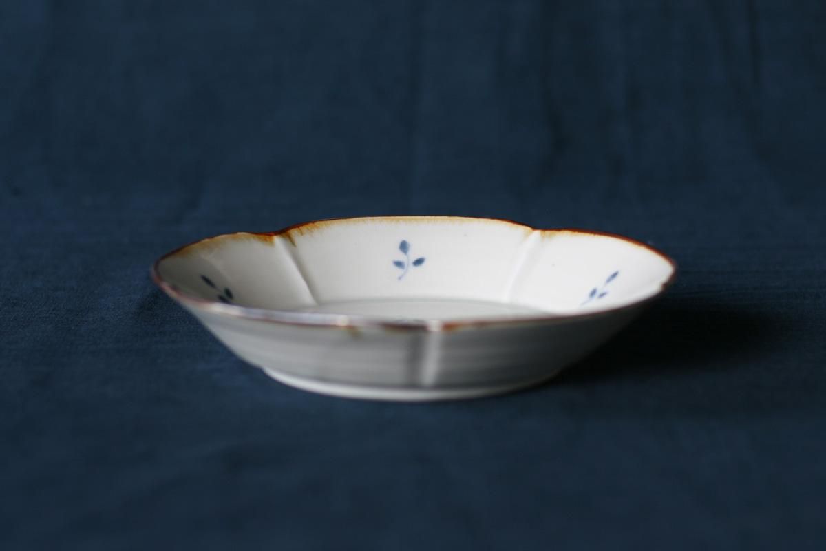 志村和晃染付面取壺花瓶ツールスタンド