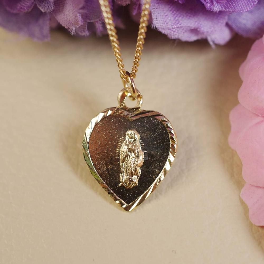 グアダルーペ♡ハートネックレス【2cm】