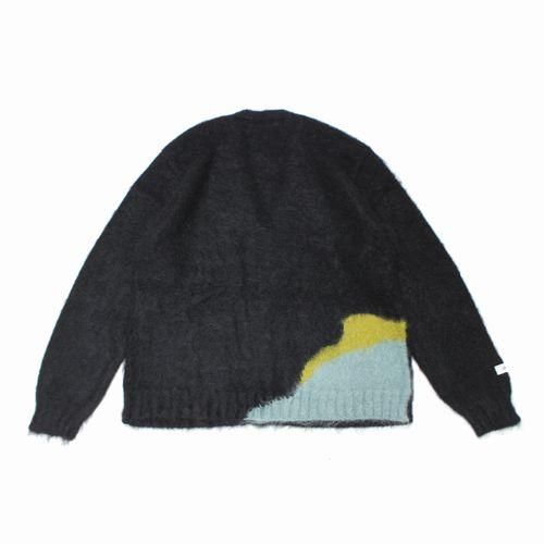 UNDERCOVER アンダーカバー 24AW 裾端配色モヘアニットカーディガン 3