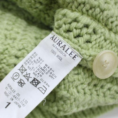AURALEE オーラリー 23AW WOOL CORD RIB KNIT CARDIGAN カーディガン 1