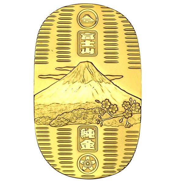 純金小判 『富士山』 - 光則作 (30g) - 三宝堂オンラインショップ