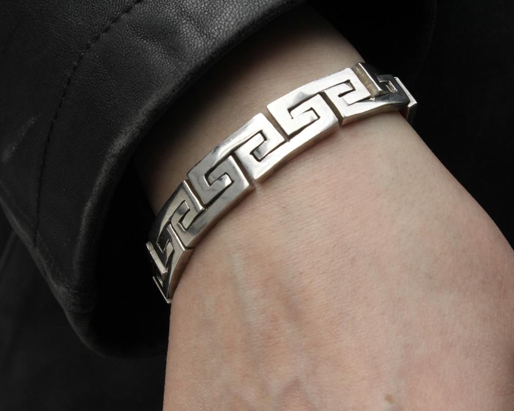 ヴィンテージ シルバー ブレスレット【MEXICO TAXCO STERLING】Heavy