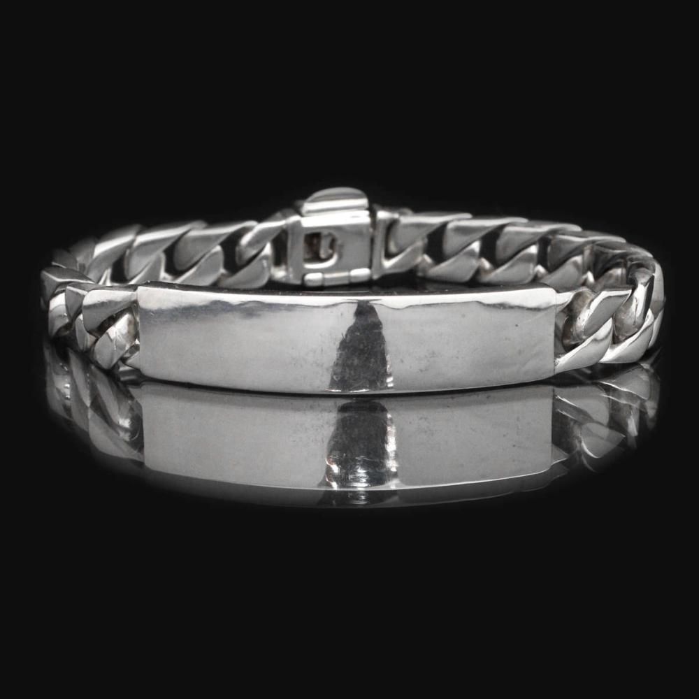 ヴィンテージ ティファニー ID ブレスレット【TIFFANY 925 ITALY】喜平