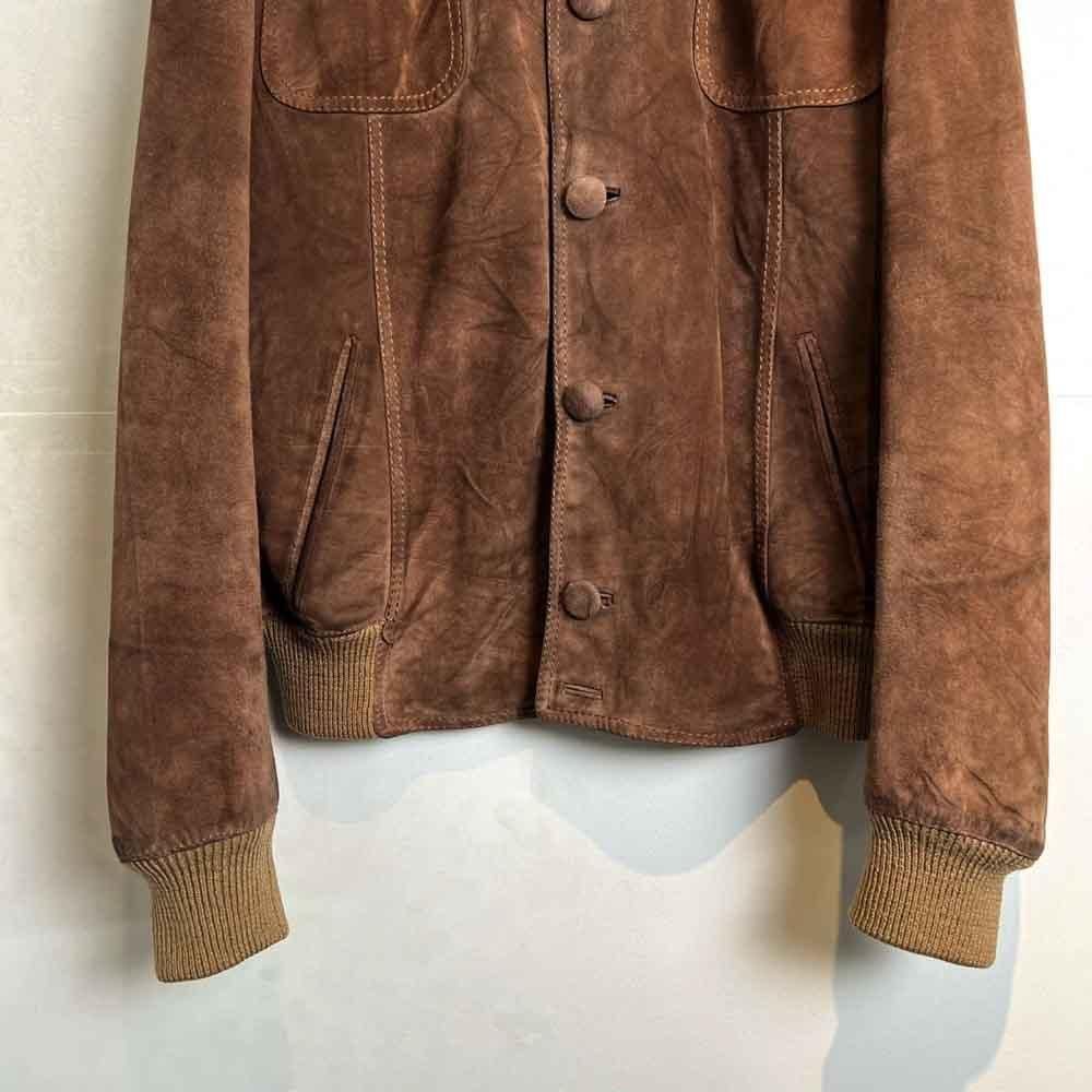 ヴィンテージ スエードレザージャケット【1980's-】Vintage Knit