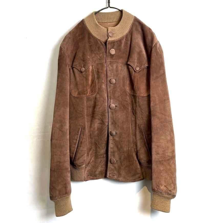 ヴィンテージ スエードレザージャケット【1980's-】Vintage Knit