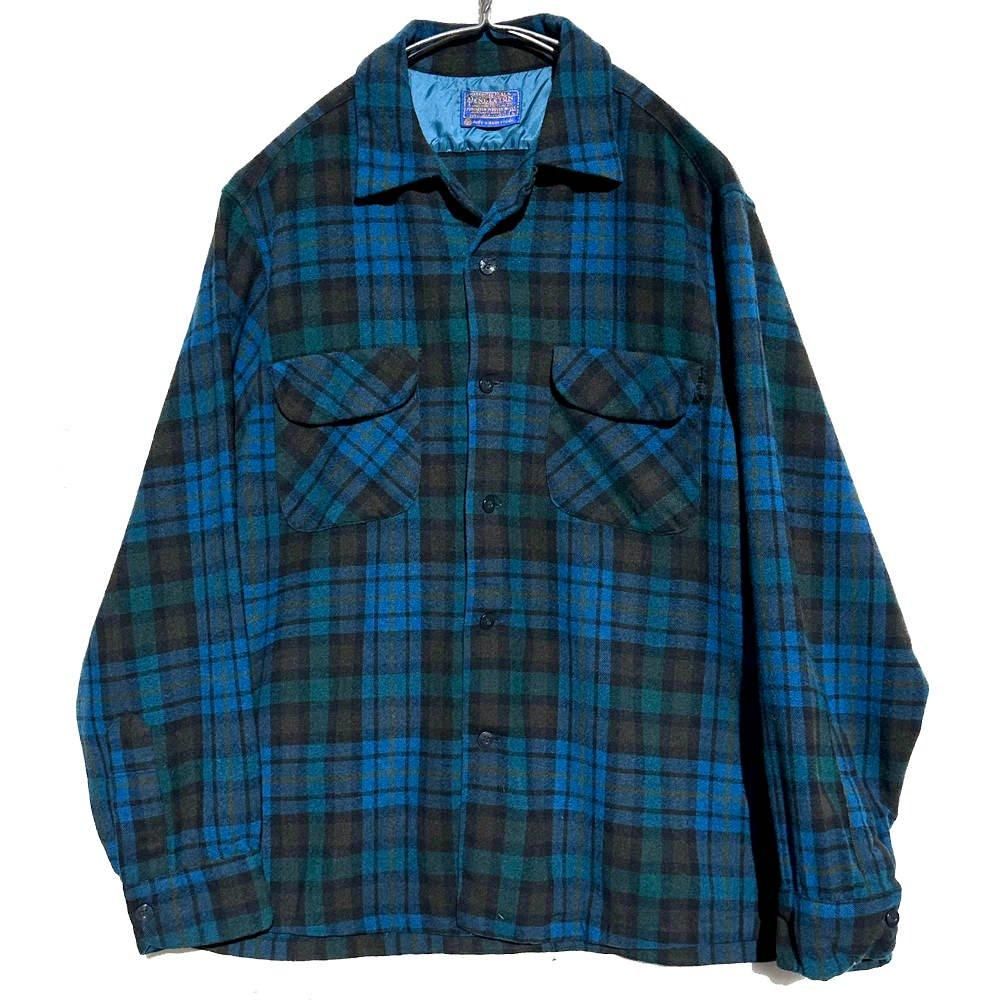 80s オンブレチェック PENDLETON ウールシャツ XL 値下げ交渉〇 ペン
