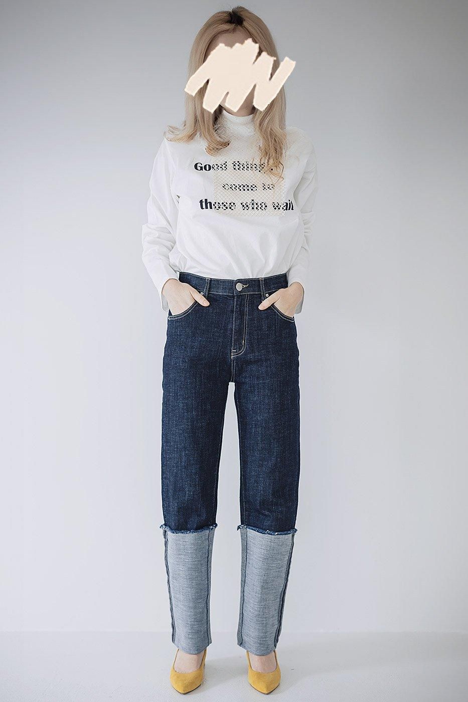 INDIMARK ロングロールアップデニム WJ174