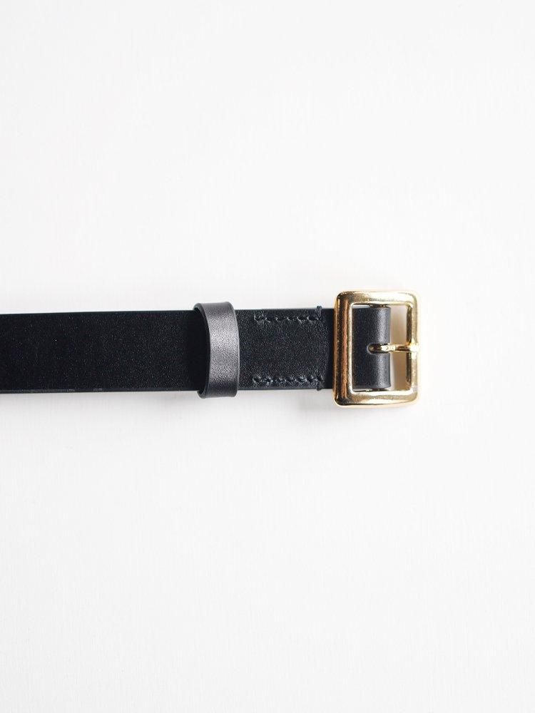 AURALEE / SQUARE BUCKLE BELT (BLACK) - TROUPE ONLINE SHOP - COMOLI