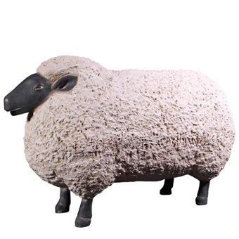 ひつじ・羊☆サフォーク種のモフモフしたヒツジのビッグオブジェ