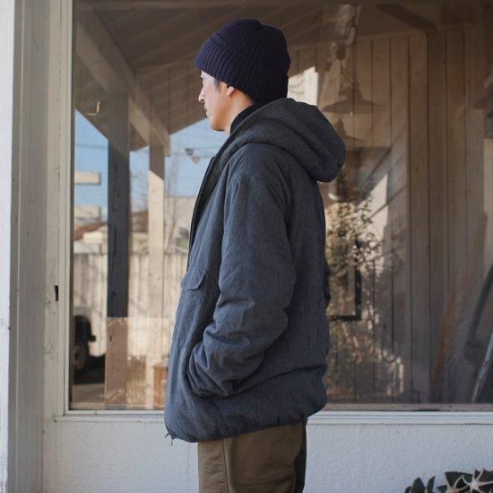 remilla レミーラ｜シャンブレーボアフード (グレイ杢)(着心地が軽い裏