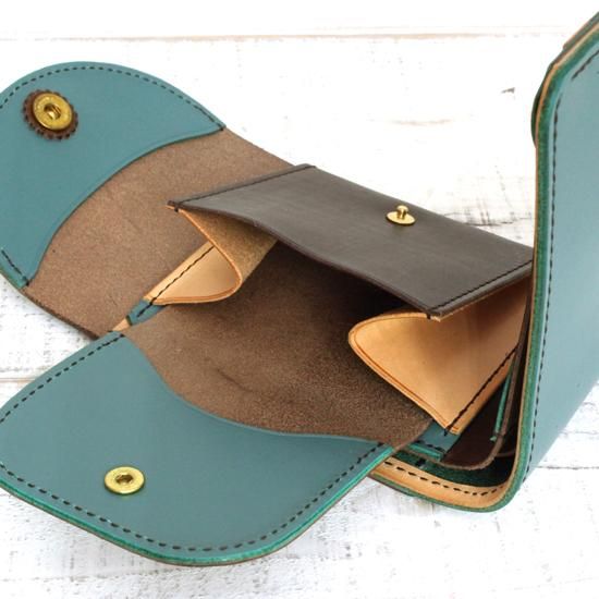 KUBIKI LEATHER クビキレザー｜KUBIKI LEATHER SHORT WALLET (BROWN)