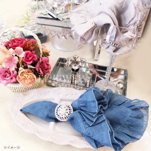 即納可！】【BORGO DELLE TOVAGLIE】イタリア製リネン・フリルナプキン