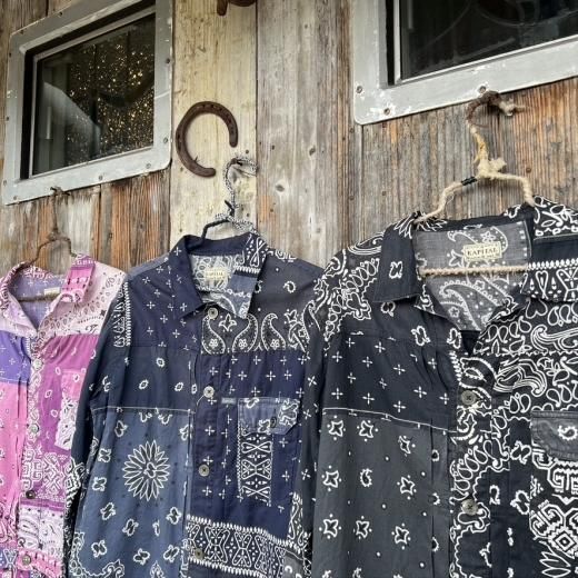 KAPITAL]ガーゼバンダナパッチワークpt 1st JKT - TAKE FIVE | テイク