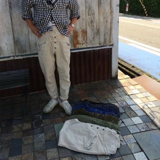 EK-169 [KAPITAL]後染薄キャンバスサルエルヌーベルパンツ - TAKE FIVE