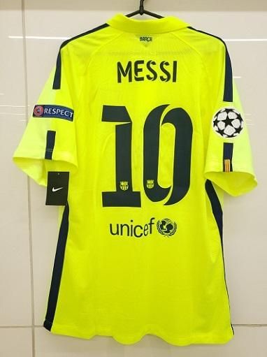 FCバルセロナ（3rd）14/15 選手支給 UEFA CL用 メッシ＃10
