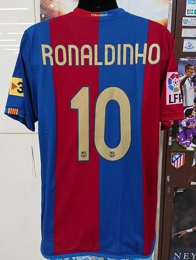 FC バルセロナ（H)06/07 ロナウジーニョ＃10 +パッチ