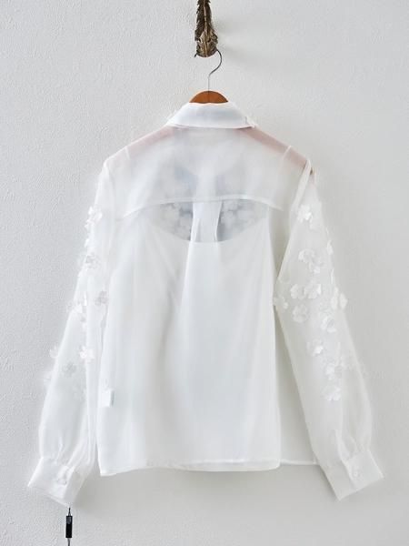 Sov.】オーガンジーフラワーボウタイシャツ - Carry On ONLINE STORE