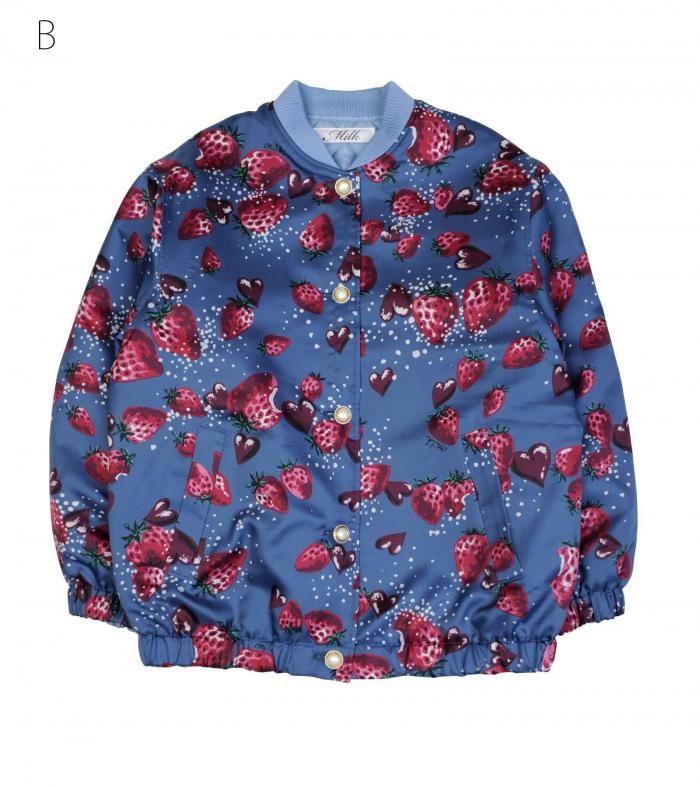 Berry Kiss ジャンパー | ストロベリー風アウター - MILK MILKBOY