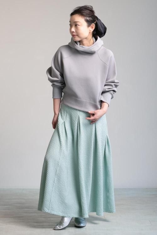 Mame Kurogouchi(マメ) Velour Jersey I-Line Skirt - YAMAROKU