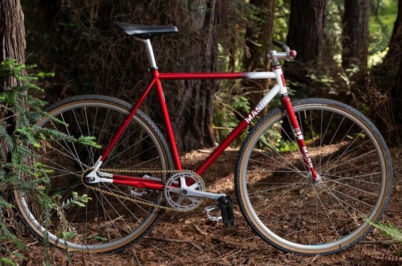 Mash Steel Frameset Red/White / マッシュ スチール フレームセット