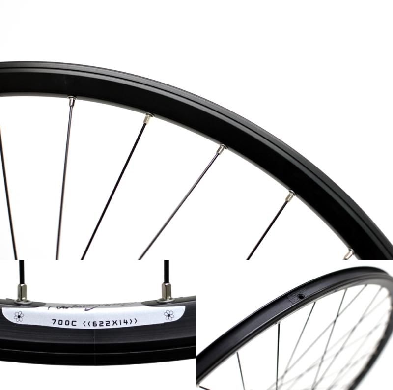 GRAN COMPE WHEEL BLACK グラン コンペ ホイール ブラック 前後セット