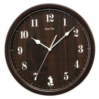 SEIKO】大人ディズニー 掛け時計 ミッキー&フレンズ(濃茶塗装)・FW577B