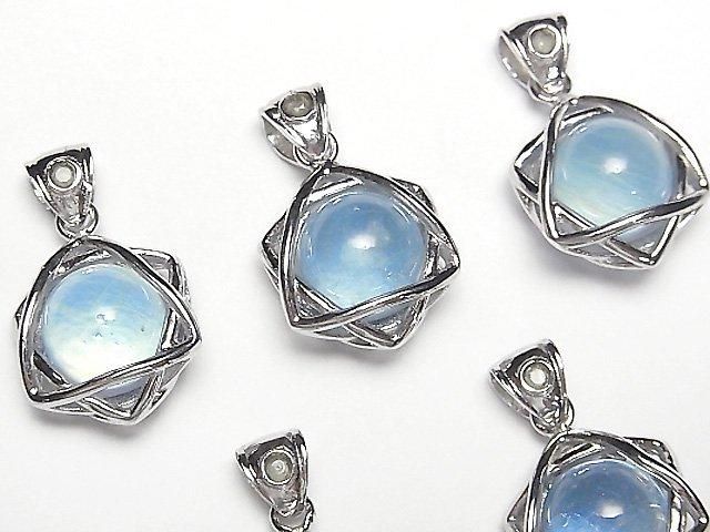 動画】アクアマリンAAA- 10mm球入りスター形モルダバイト付き