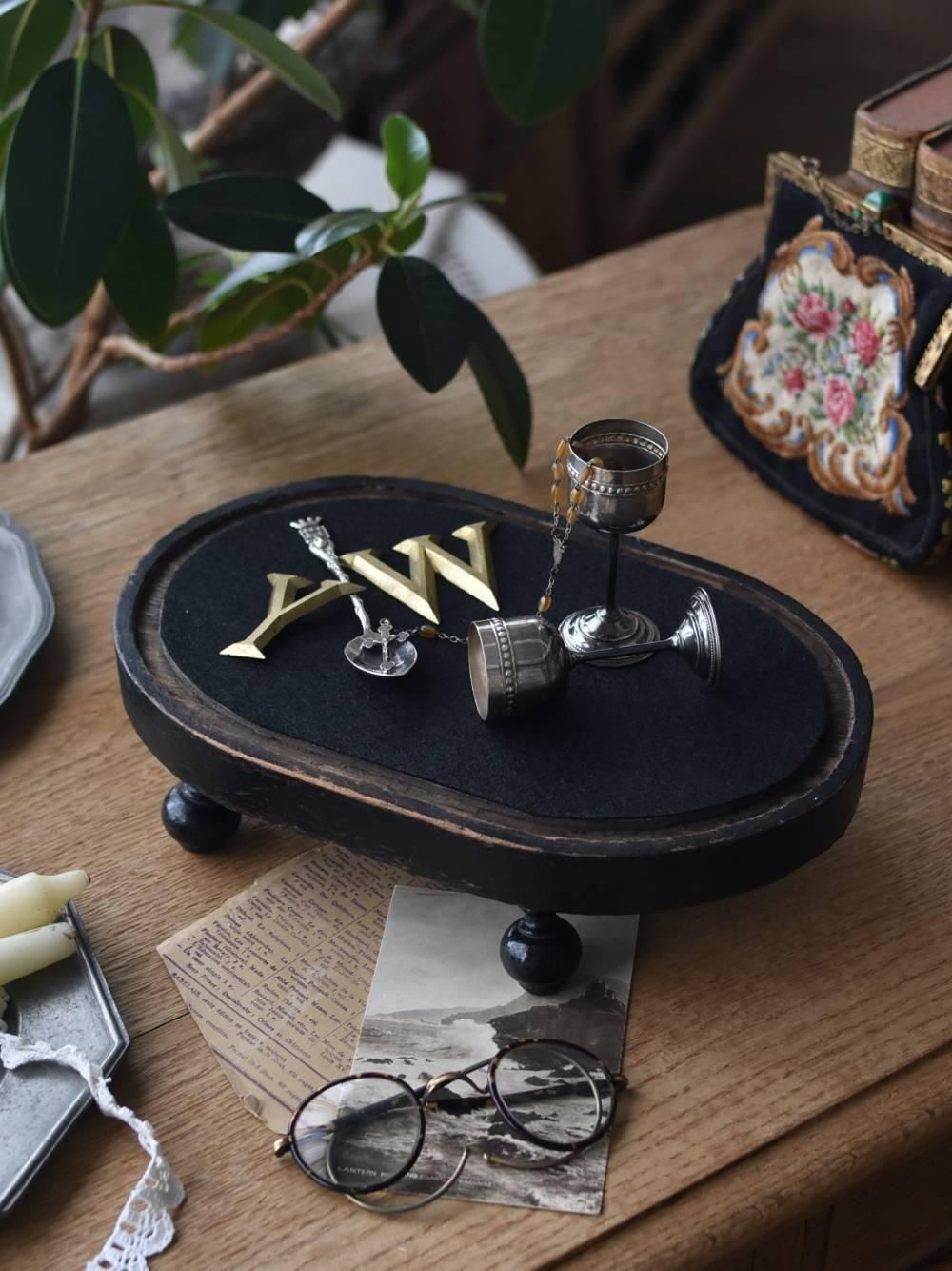 ディスプレイスタンド.オーバル2 フランスアンティーク雑貨