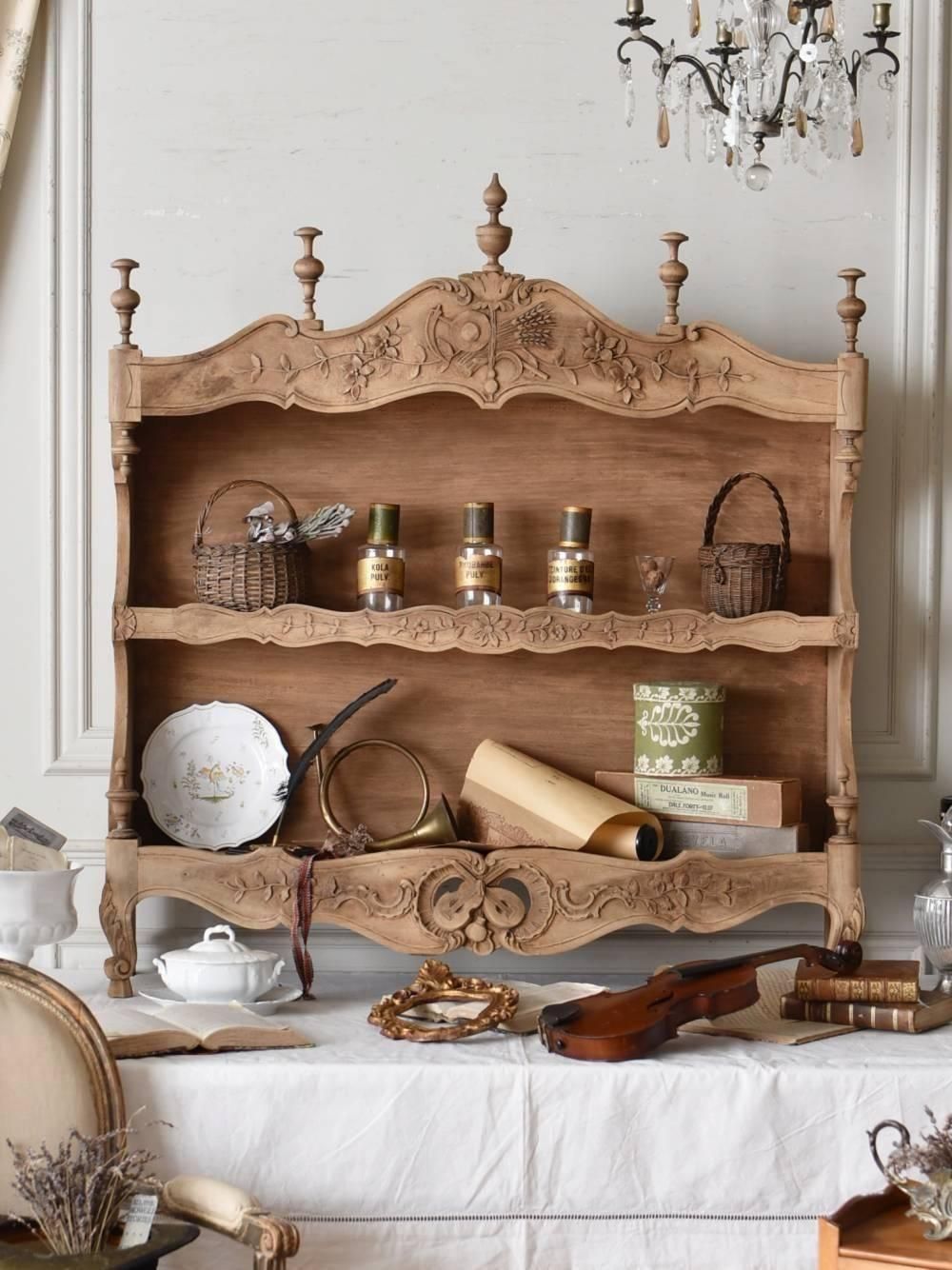 アンティークシェルフ.3 フランスアンティーク家具 剥離家具 飾り棚