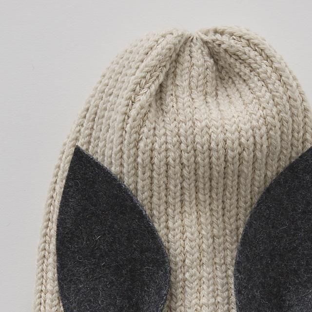 eLfinFolk 耳付きニット帽 / Beast beanieⅡ ivory by CA4LA