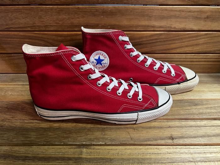 Converse,80s,MADE IN USA,ALL STAR,Hi,RED,CANVAS,US11,DEAD STOCK!!