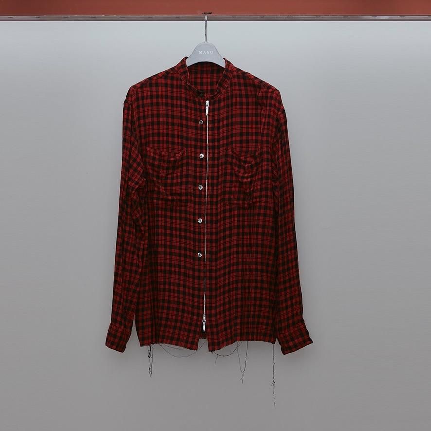 MASU / ZIP-UP PLAID SHIRT-MASUの通販EQUAL
