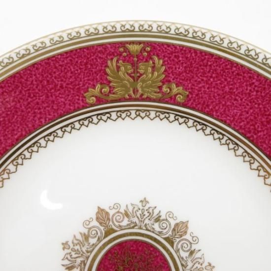 ウェッジウッド プレート□コロンビア パウダールビー デザート