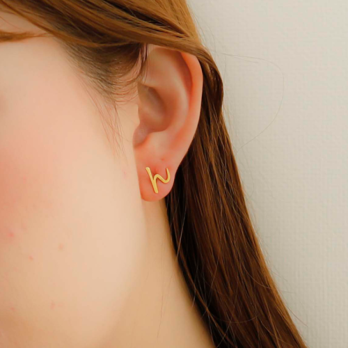 JewCas ひらがな片耳ピアス [JCQ0025]| アクセサリーのRaffia kobe