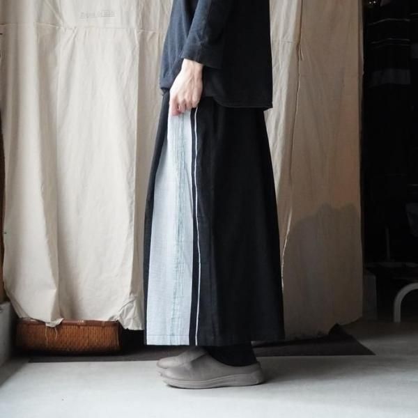 tamaki niime】コットン ワイドパンツ pocket long