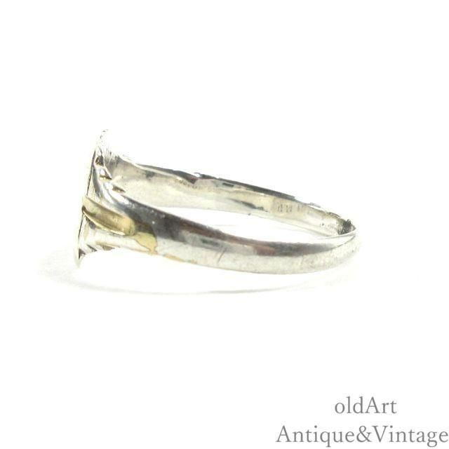 英国イギリス製ヴィンテージ彫刻9CT ON SILVERスターリングシルバー製