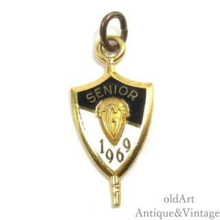 カレッジペンダントチャームネックレス - old Art Antique&Vintage