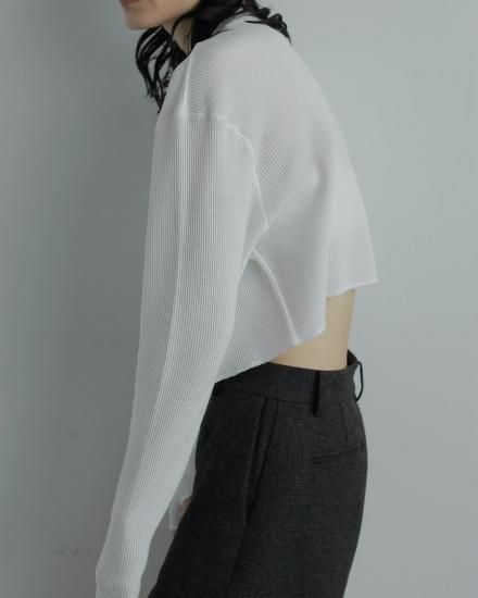 Waffle Henley Tops/anuke'62520628 - Select Shop Loozel