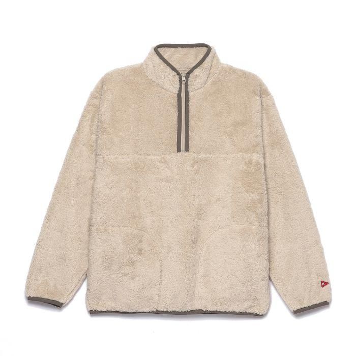 シェルパフリース ハーフジップジャケット長袖