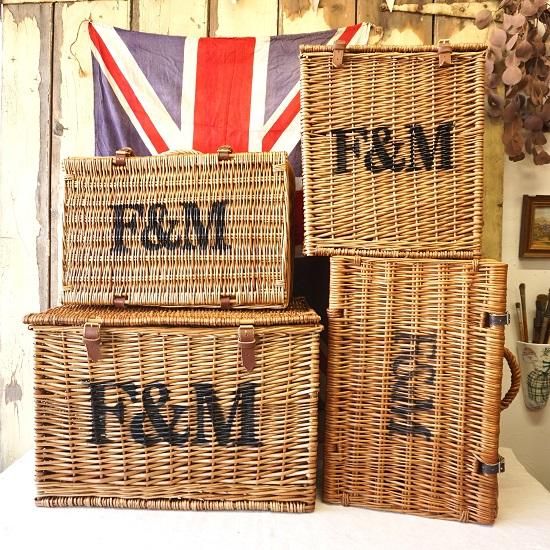 イギリス F＆M フォートナム＆メイソン ハンパーバスケット 大きな