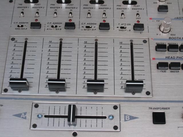 VESTAX PMC-55 全CHフェーダー新品交換・入力RCAジャック新品済み