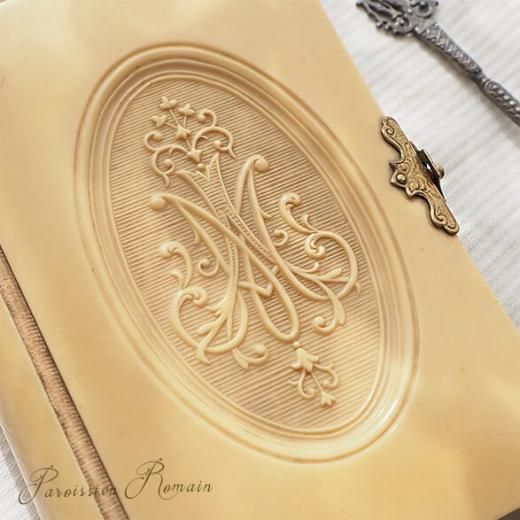 送料無料】フランス アンティーク 1900年代 聖書 祈祷書 ミセル AVE