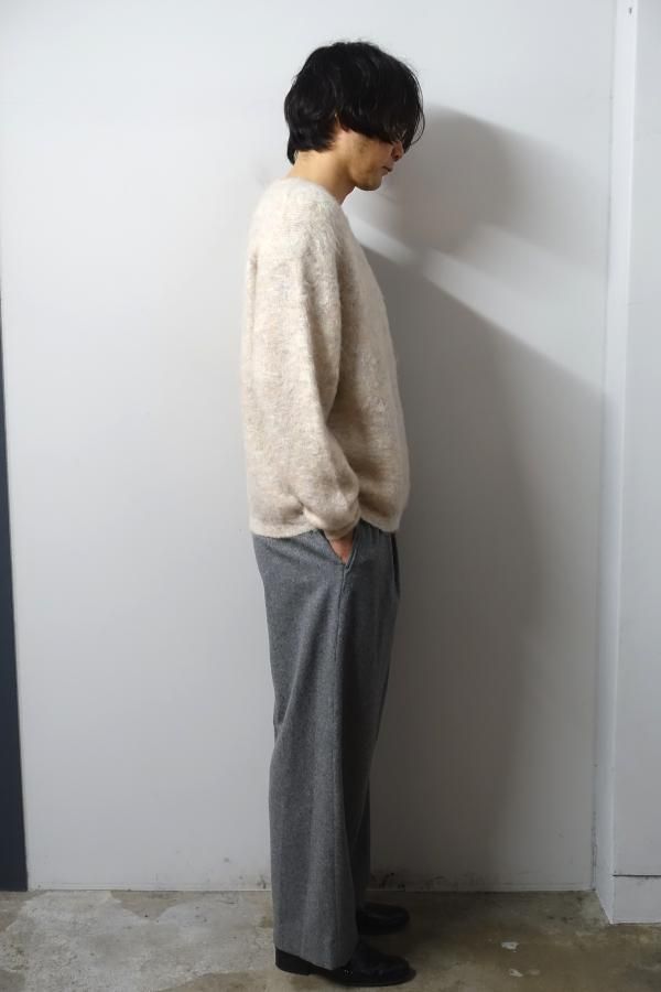 ssstein(シュタイン)/W/CA BEAVER EASY WIDE TROUSERS/GREY 通販