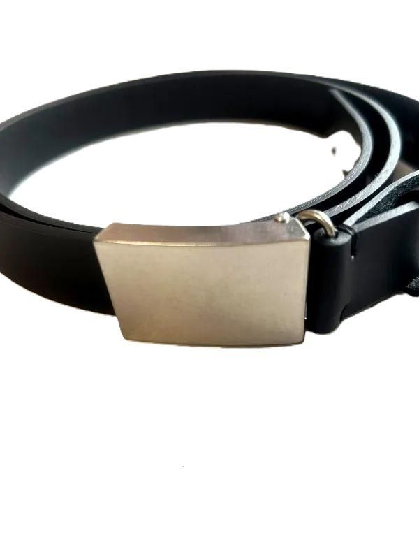 ssstein(シュタイン)/LEATHER BELT (PLAIN BUCKLE)/BLACK 通販