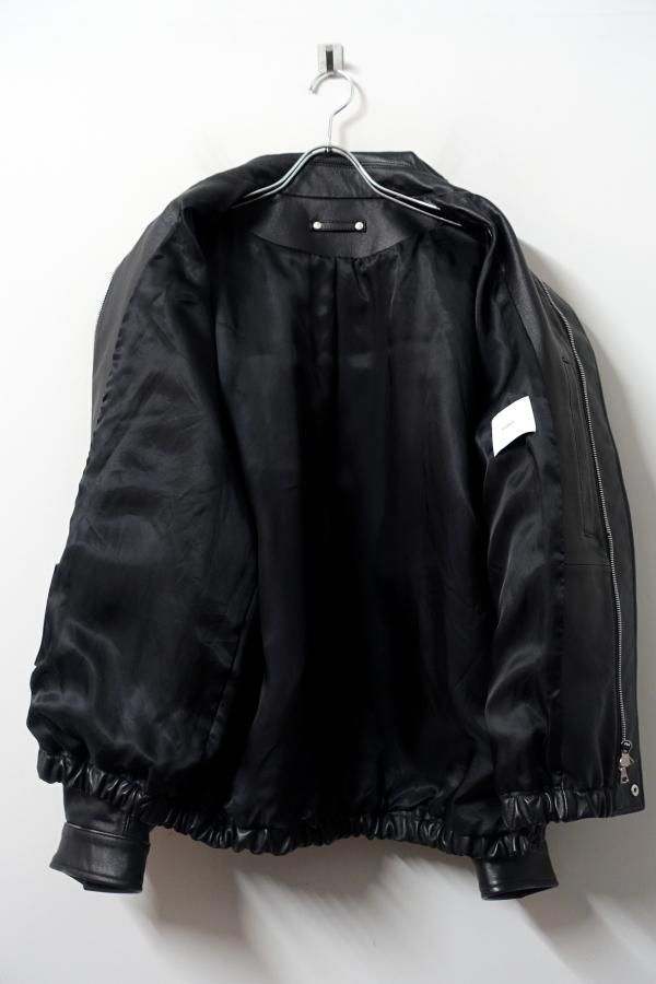 ssstein(シュタイン)/COW LEATHER VINTAGE ZIP JACKET/BLACK -CONCRETE
