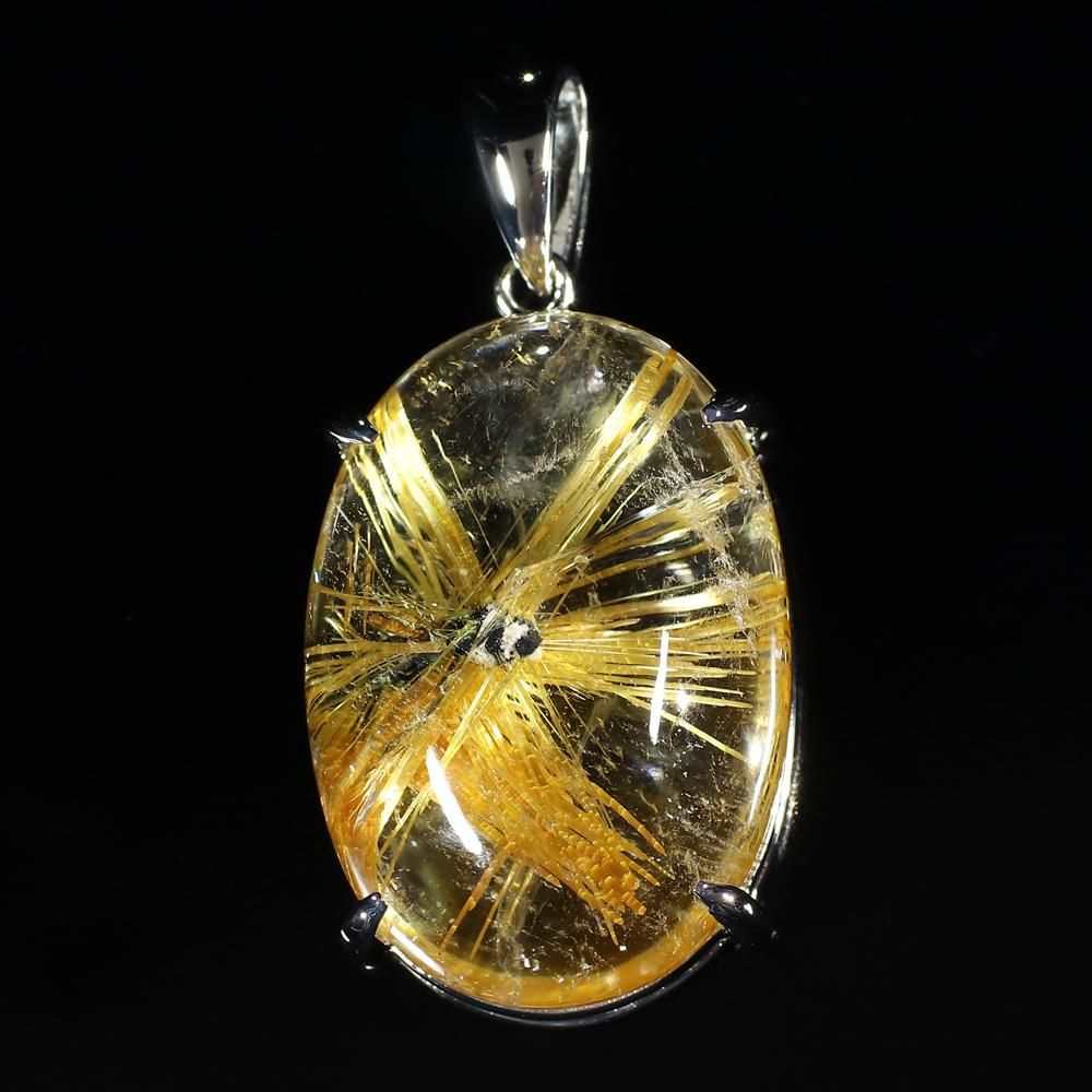 太陽放射ルチルの中でも珍しいスターの形状】スター太陽放射